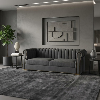 Designer Sofa 3-Sëtzer Modern Couch Sofas Polstersdesign Sofa Dräisëtzer