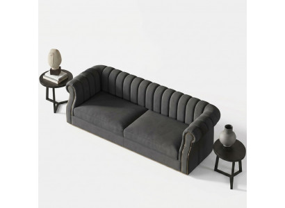 Designer Sofa 3-Sëtzer Modern Couch Sofas Polstersdesign Sofa Dräisëtzer