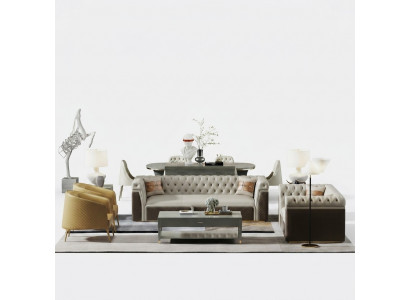 Sëtzgrupp 3+2 Sëtzer Set Design Sofa Këssen Canapéen Couch Modern Luxus