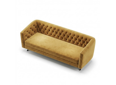 Italienesch Stil Miwwelen 3 Drësëtz Couch Sofa Polster Stoff Stoffsofa Couchen