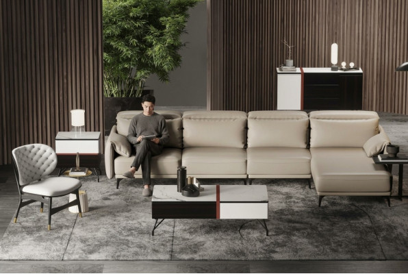 Designer Liederkaas Sofa Ecksofa Polster Eck Couche Sëtz Eck L Form Garnitur Sofa Nei
