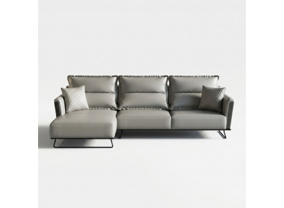 Designer Ledersofa Eckecksofa Polster Eck Couch Sëtz Eck L Form Garnitur Sofa