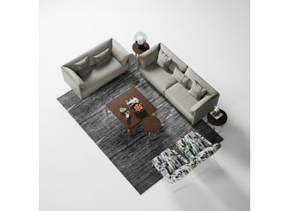 Sëtzgarnitur 3+2 Sëtzer Italesch Miwwelen Wunnlandschaft Sofa Couchen