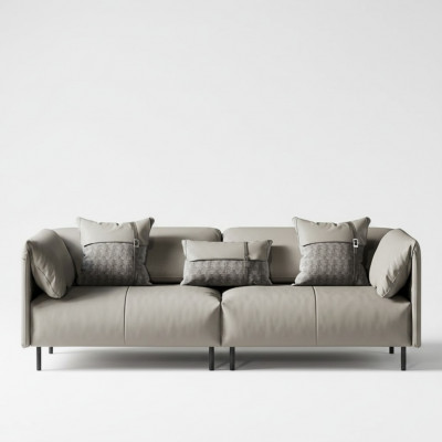 Italienesch Design Miwwelen Grouss xxl 3-Sëtzer Couch Lieder Canapé Luxus