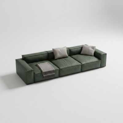 Sofa 4-Sëtzer Grouss XXL Couch Sofas Couchen Wunnzëmmer Design Véiersëtzer