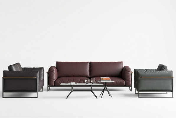 Sofagarnitur 3-Deel Set Italienesch Miwwelen Wunnlandschaft Sofaen Couchen Polster.