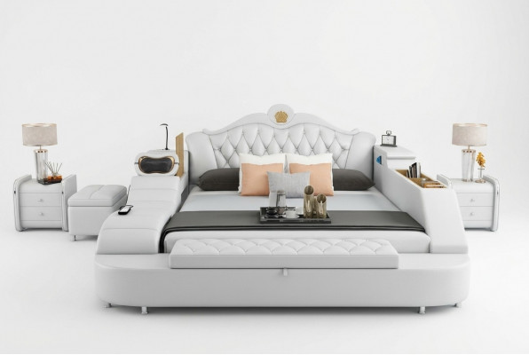 Luxusbett Lieder Better 180x200 Multifunktioun Schlofkummer Leie Regaler Nei