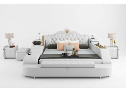 Luxusbett Lieder Better 180x200 Multifunktioun Schlofkummer Leie Regaler Nei