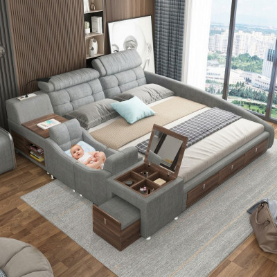 Lieder Bett Better Polster Duebel Multifunktioun 180x200 Lieder Bettrahmen Design