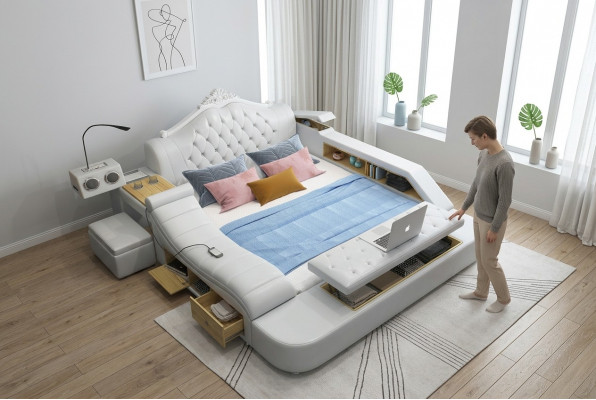 Multifunktion Bett Bette Dekor Ehe-Bett Duebelbett Polsterbett Schlofzëmmer