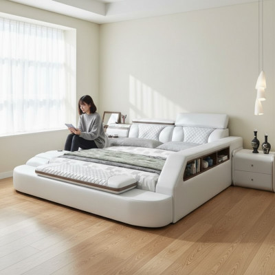 Luxus Bett Bett Lieder Better 180x200 Multifunktion Schlofzëmmer Lee Regaler