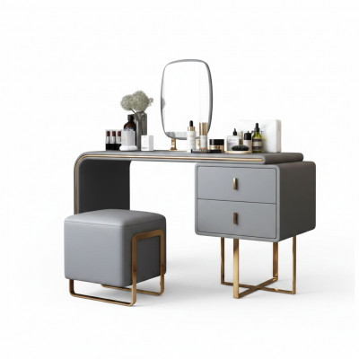 Dësch Modern Konsol Spigel Kommode Schminktisch Schlofkummer Hocker Konsolen