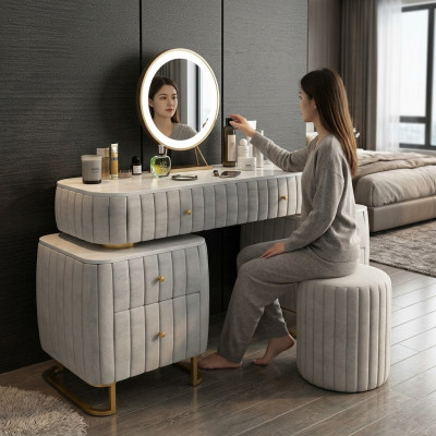 Schminktisch Spigel Hocker Komplett Kommode Schlofkummer Luxusmiwwelen
