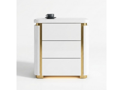 Design Nuetsdësch. Konsol Metallschimmer Dëscher Konsolen Schlofzëmmer