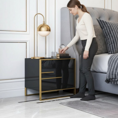 Nuecht Dësch Konsole Säitentisch Schlof Holz Design Zëmmer Dëscher Konsolen