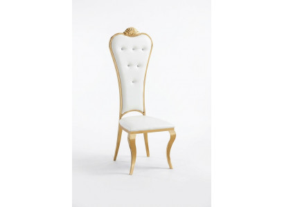 Stull Lehnstull Polster Holz Klassesch Still Luxus Edelstahl Fauteuil