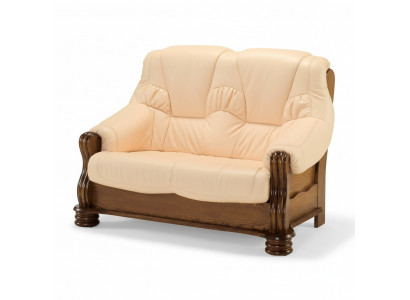 Sofa 2 Sëtzer Couch Sofas Couchen Wunnzimmer Holz Lieder Zweesëtzer Miwwelen Nei