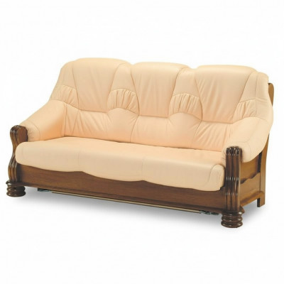 Sofa Luxus 3 Sëtzer Canapé Polster Holz Lieder Canapéssëtz Dräisëtzer Canapëen
