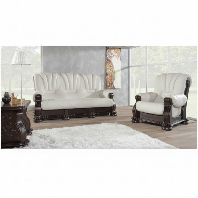 Dräisëtzer Sofa Lieder Couche Holz Polster Klassesch geschnëtzt Couchen Sofasen