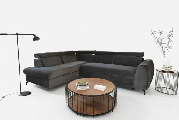 Canapé Eckeck Canapé Wohnlandschaft L-Form Designer-Canapé Luxus Eckecken Stoffcanapé Textil