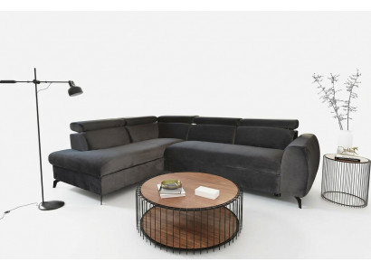 Canapé Eckeck Canapé Wohnlandschaft L-Form Designer-Canapé Luxus Eckecken Stoffcanapé Textil