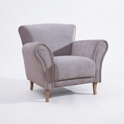 Fauteuil Still Samt Lila Entspanen Lounge Fauteuil Mëll Wunnzëmmer Fernseh Canapé Canapé
