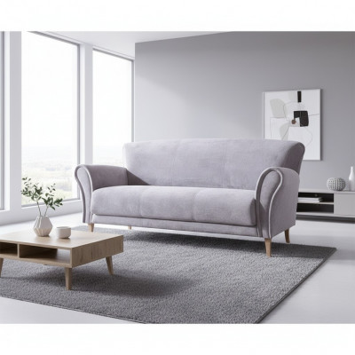 Dräisëtzeger Stoffssofa Lila Textil Couchen Sofas Polster Garnitur Luxus Nei