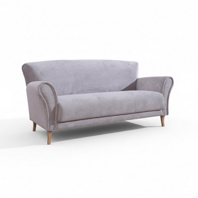 Dräisëtzeger Stoffssofa Lila Textil Couchen Sofas Polster Garnitur Luxus Nei