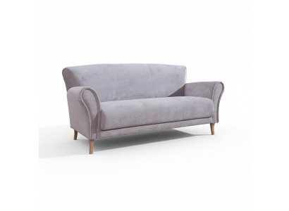 Dräisëtzeger Stoffssofa Lila Textil Couchen Sofas Polster Garnitur Luxus Nei