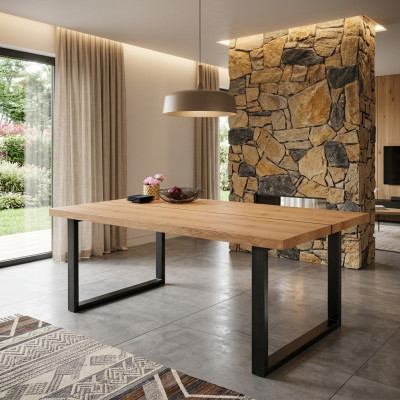 Dësch Loft Miwwelen Holz Iessdësch 160x90cm Iessdëscher Dëscher Modernen Design Nei