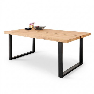 Dësch Loft Miwwelen Holz Iessdësch 160x90cm Iessdëscher Dëscher Modernen Design Nei