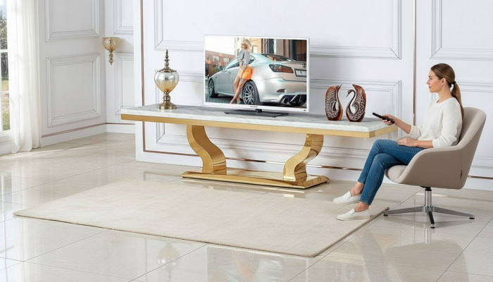 Modern TV-Sideboard Regal Edelstol Kommode Board Nei Konsolen