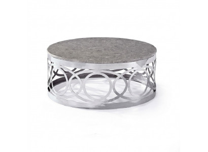 Ronne Luxus Designer Couchtisch Sofa Stuff Dësch Bäistell Edelstol