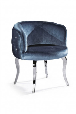 Design Stull Textilstoff Iesszëmmer Edelstol Fauteuil Stull Lounge-Sëtzer