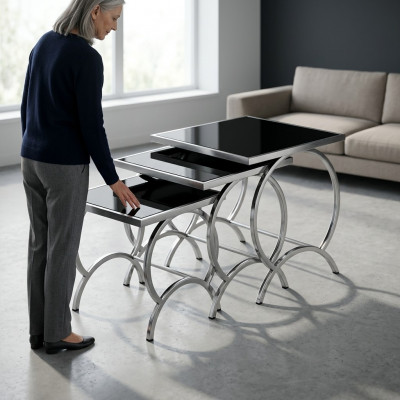 Luxus Kaffisdësch Designersäitendësch Salondësch Wunnzëmmertafele