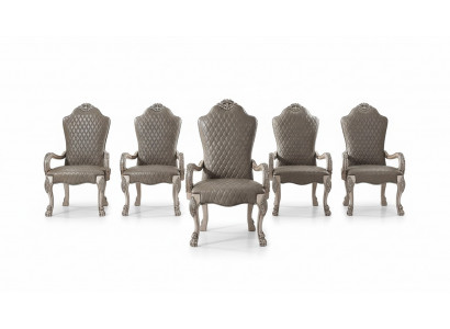 Design Still Set 6x Still mat Armleef Stoffer Grupp Lehnstill Garnitur Nei