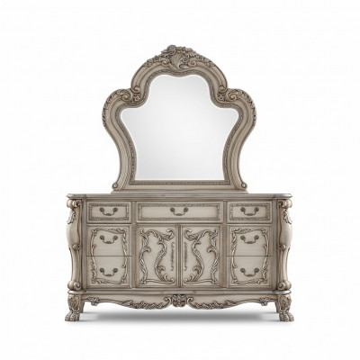 Anrichte Sëlwer Barock Holz Stil klassesch Italienesch Miwwelen Design Kommode Nei