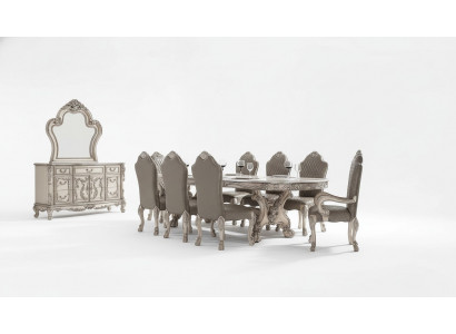 Grousse Ritter Dësch Barock Iessdësch xxl 345cm Holz Dëscher Klassesch Miwwelen Nei