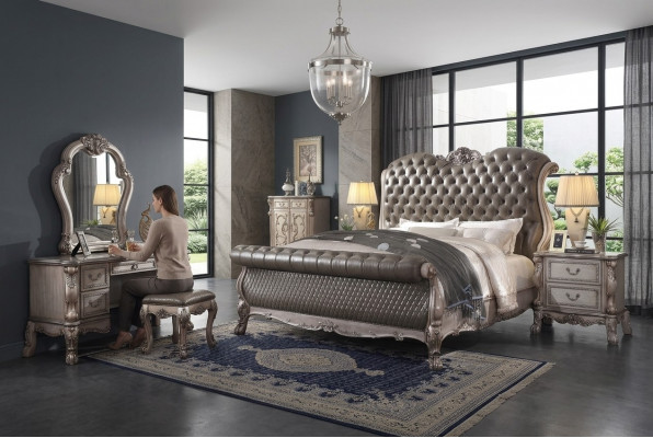 Schlofkummer 6 Deeler Design. Schlofkummer Komplett Set Bett Nuetsdësch Kommoud Nei