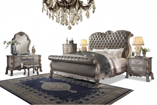 Schlofkummer 6 Deeler Design. Schlofkummer Komplett Set Bett Nuetsdësch Kommoud Nei