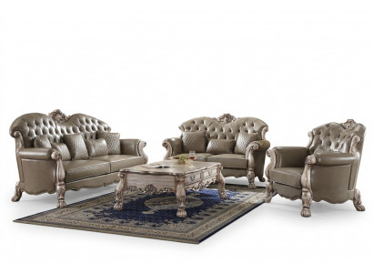Sofa Këssen 3 2 1 Sëtz Couchtisch Holz 4tlg. Luxus Miwwelen Sofagarnitur Couch