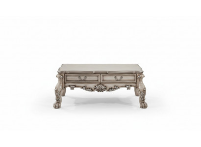 Couchtisch Tisch Sofa Dëscher Bäistelltisch Wunnzëmmer Design Beige Holz Barock