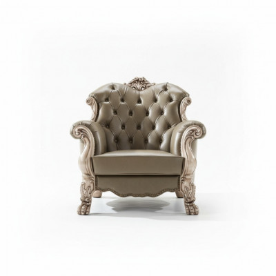 Barock Sëtzfauteuil Einsitzer Gepolstert Sofa Canapé Televisiouns-Couchen Design Wunnzëmmer Nei