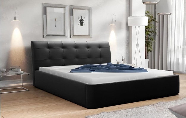 Klassescht Bettergestell Gepolstert Bett Hotel Lieder Textil Better Stoff 180x200cm