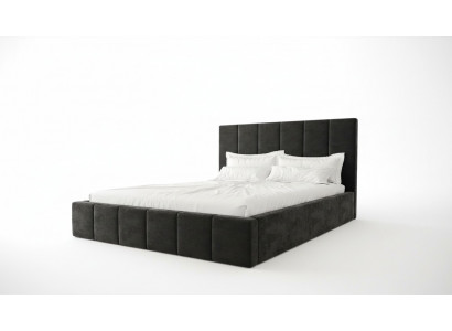 Doppelbett Luxus Samett Stoff Bett schlofzëmmer Design 160x200cm