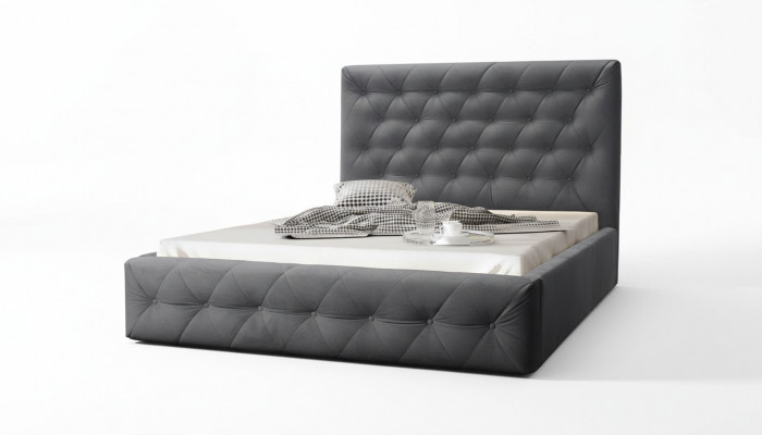 Modern Holz Designer Bett Déifstéck Miwwel Better Duebel Neit Schlofzëmmer