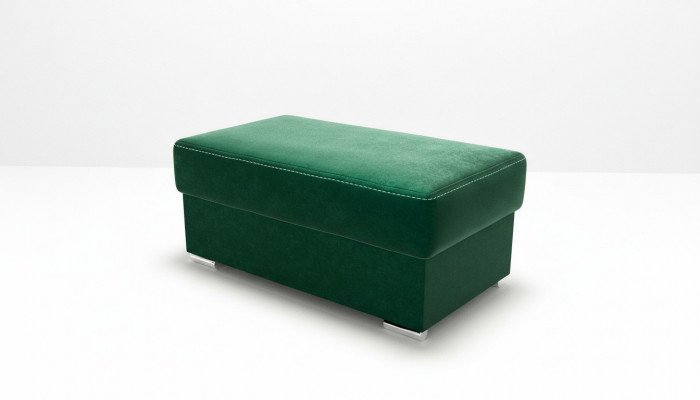 Miwwelen Wunnen Sëtzbanken Sëtz Textil Gréng Design Ottoman Hocker Polsterhocker Fouss