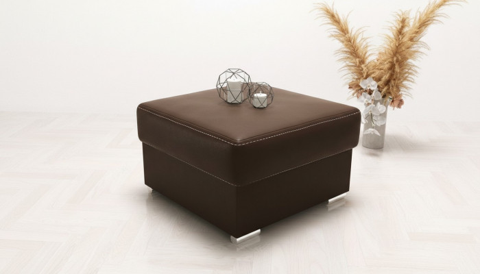 Hocker Polsterhocker Sëtzhaus Edler Truh Box Pouf Fousshocker Sëtz