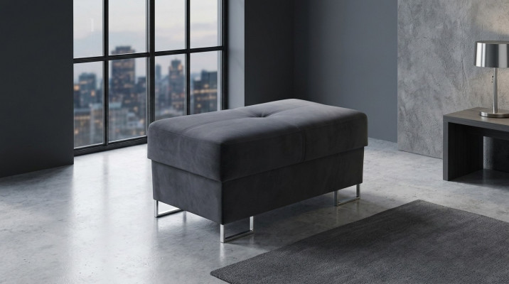 Hocker Foussocker Bäistellhocker Chaise Longue Sëtzbank Samt Stoff