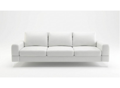 Wunnzëmmer Design Textil 3 Sëtzer Wäiss Elegant Modern Sofa Canapé Polsterung Nei